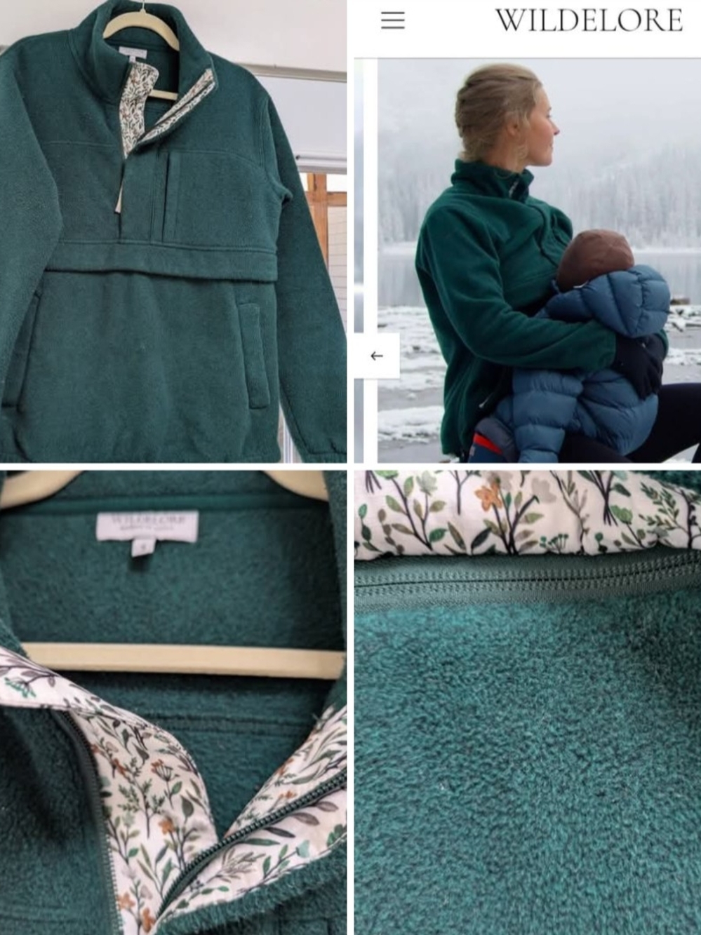 Wildlore All Phases Fleese Jacket small, Evergreen
